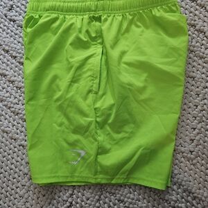 Gym Shark 5" Inseam Short Neon Green